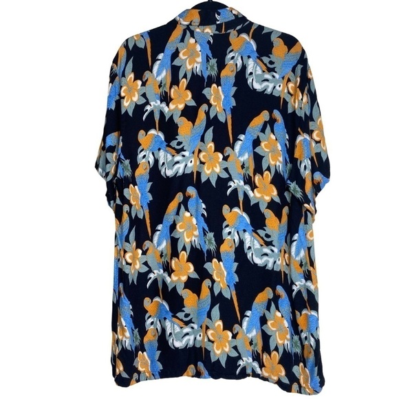 Vintage Koko Knot Resort Wear Parrot Hawaiian Button-Up Shirt Sz XL - Picture 2 of 7